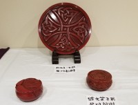 「ケルトの文様」「蝶文菓子器」 「鉢巻文菓子器」 (鎌倉彫)早川 桐剛 「ケルトの文様」「蝶文菓子器」 「鉢巻文菓子器」 (鎌倉彫)早川 桐剛