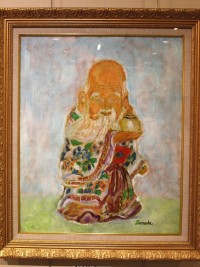 「あらまほしきわが百歳」(油彩画)真田 昌彦 「カサブランカ」「あらまほしきわが百歳」(油彩画)真田 昌彦