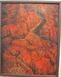 「運河のある街ゲント」(油彩画)瀬口美禰子 「作品・Ⅰ」「運河のある街ゲント」「古都」(油彩画)瀬口美禰子